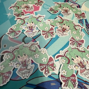 Strawberry Miku Fuwa Sticker