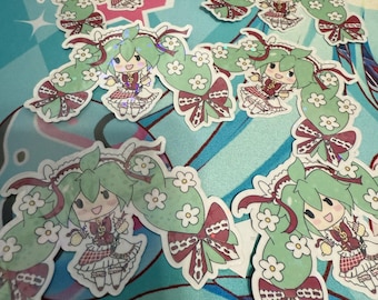 Erdbeere Miku Fuwa Sticker