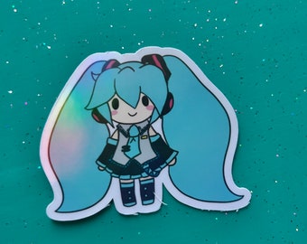 Miku Fuwa holografische sticker