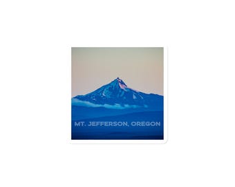 Magnet of Mt. Jefferson Oregon - Sunrise Alpenglow