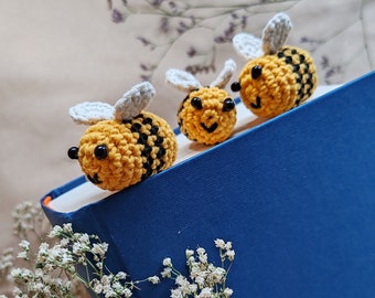 Segnalibro all'uncinetto Bumblebee / Segnalibro Amigurumi