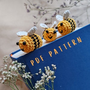 Bumblebee bookmark CROCHET PATTERN | Amigurumi PDF pattern