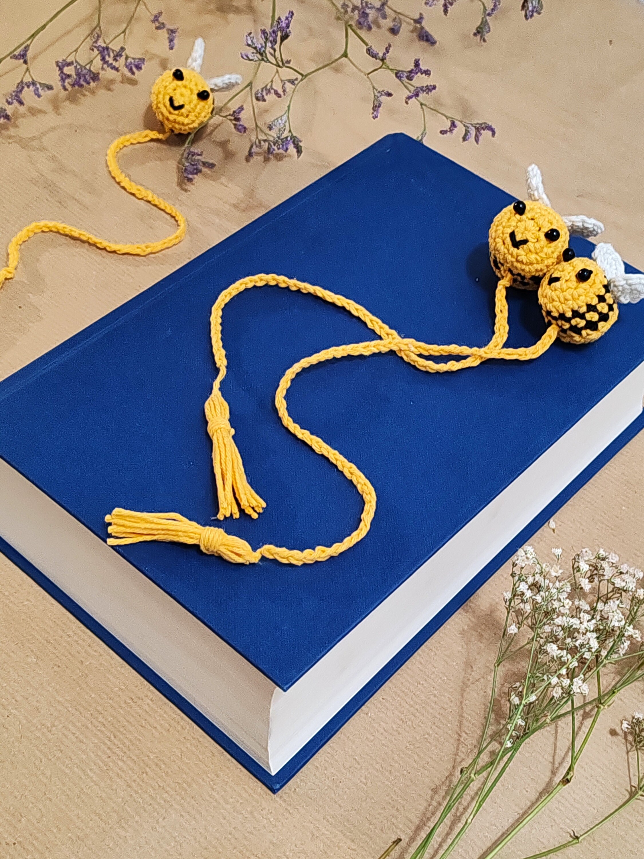 Bumblebee Crochet Bookmark Amigurumi Bookmark - Etsy