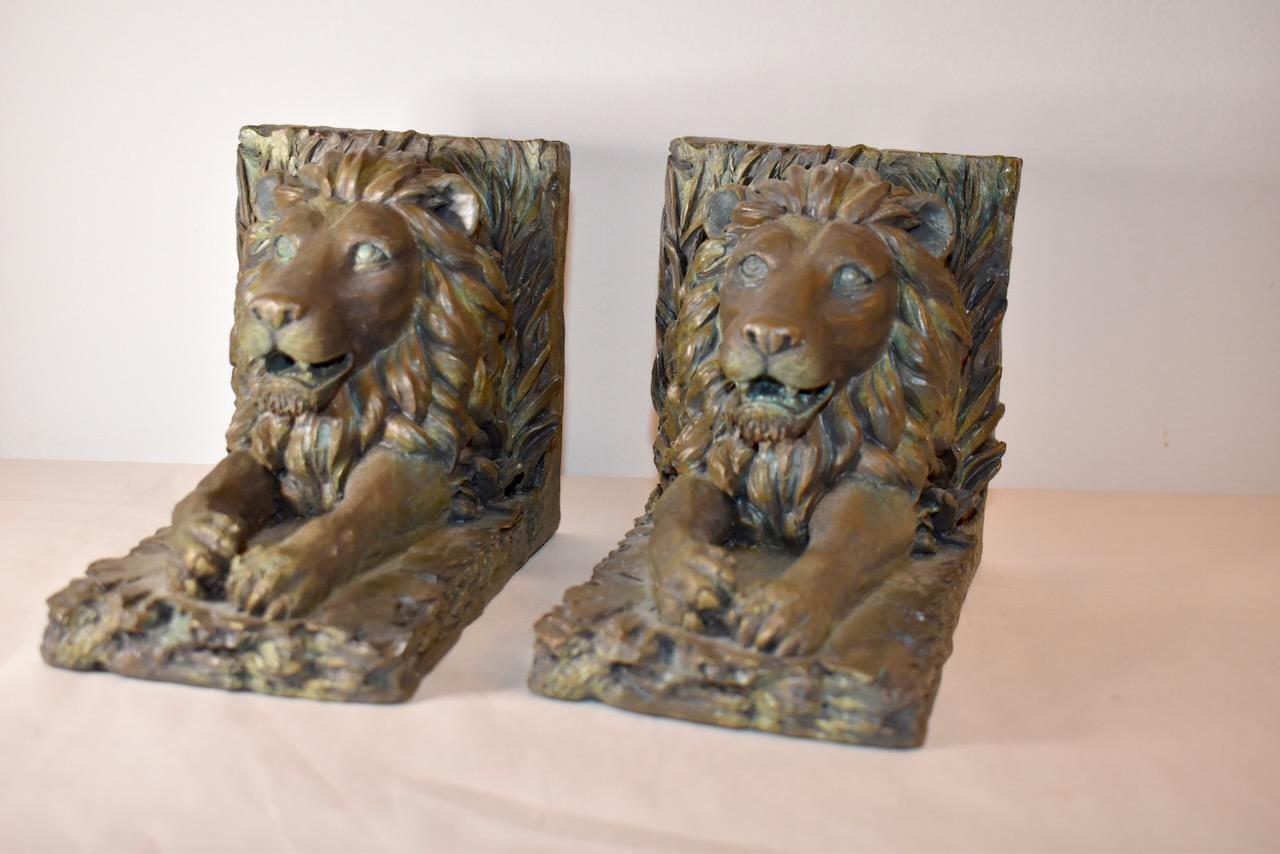 イギリス ヴィンテージ ライオン ブックエンド Vintage Lion Bookends – Lord Wallington