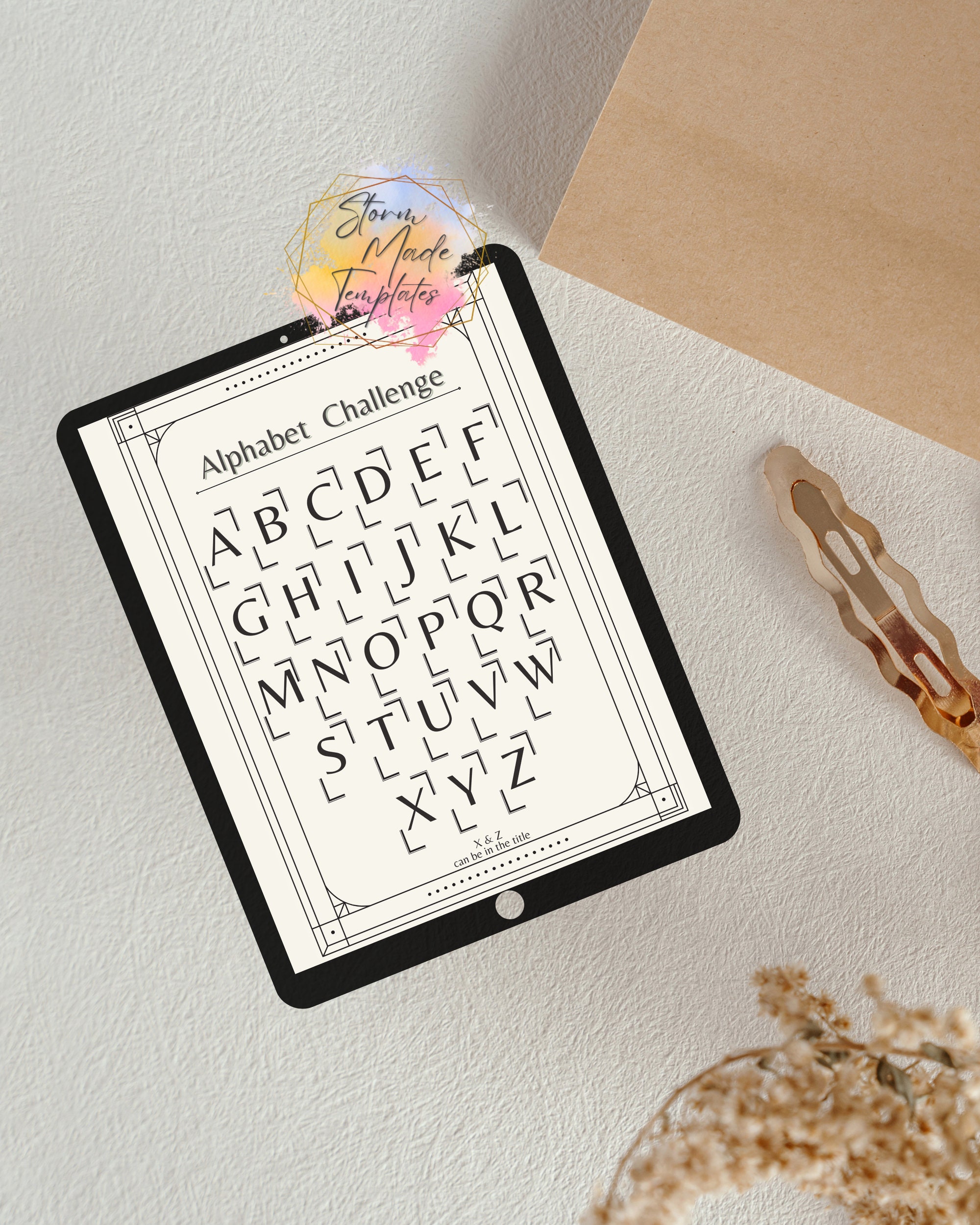 A5 Printable Minimalist Book Journal Challenge Bundle Template ...