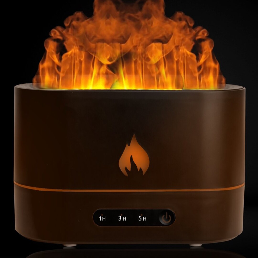 Humidblaze Humidifier With Flame Effect, 200ml Humidifiers for Bedroom