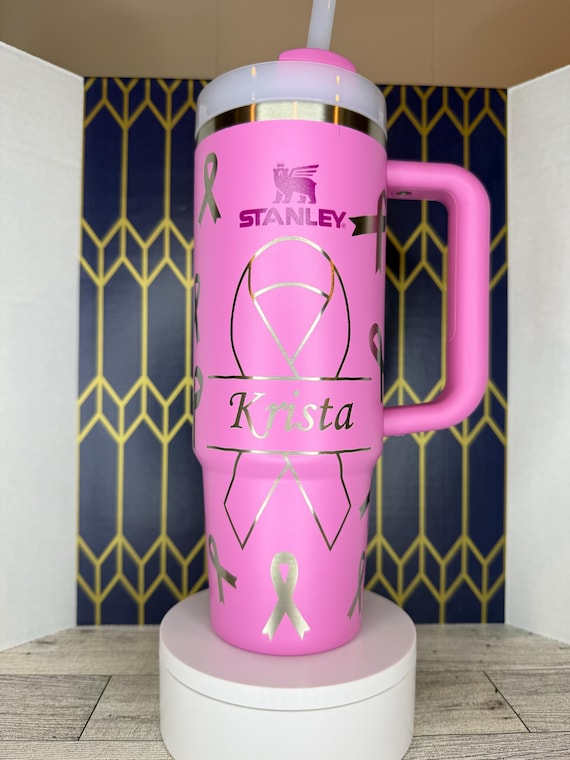 Breast Cancer Awareness Stanley Tumbler - Limited Edition Pink Ribbon  Stanley Quencher - Etsy