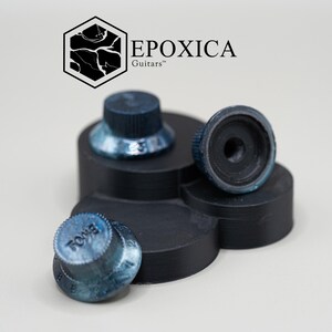 Midnight Tidelight – Set di manopole per chitarra in epossidica stile Fender