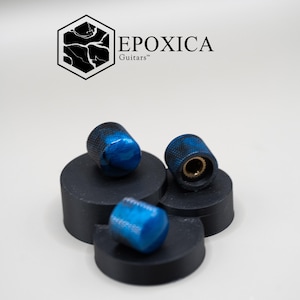 Blue Rift – Juego de perillas para guitarra Epoxica Signature Series