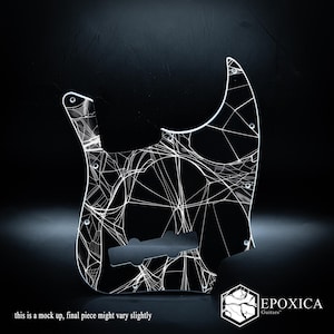 Spiderweb fracture – Jazz bass Pickguard - uv series