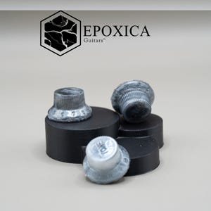 Moon Ash – Set di pomelli in resina Epoxica Signature, bianchi e neri.