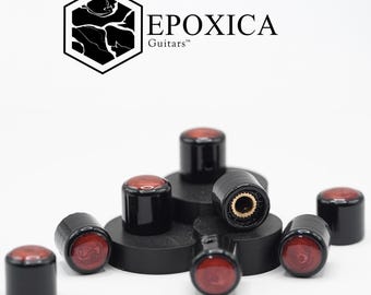 Hybrid Resin Cap Guitar Knobs – PVB Body with Gloss Resin Top | Epoxica Guitars
