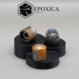 Autumn Current – Limited Series Black, White and Orange Epoxy Resin Guitar Knobs