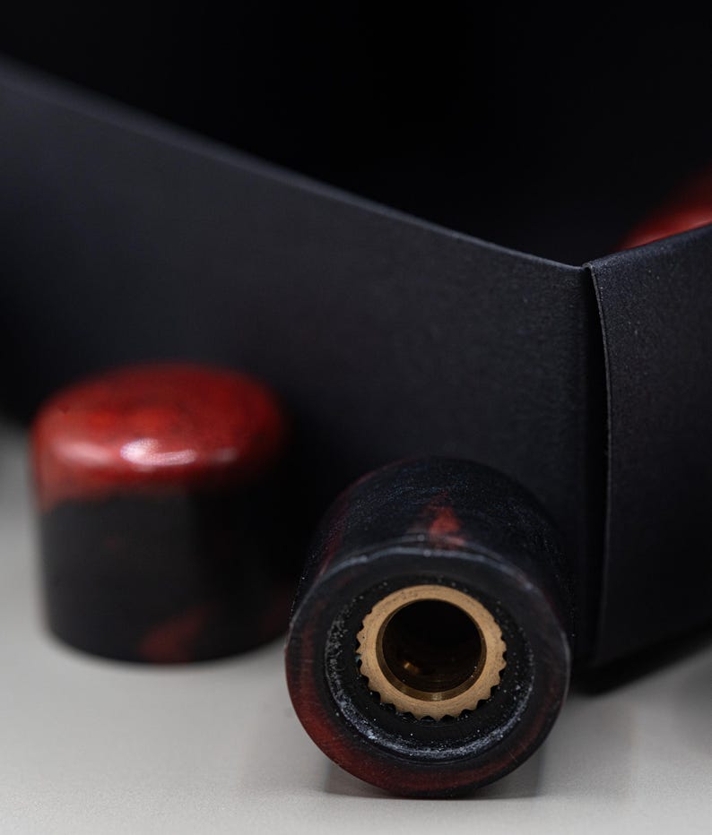 Crimson Eclipse custom gitaarknoppen: gemaakt van hars afbeelding 7