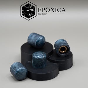 Steel Veil – Set of 2 Limited Series Epoxy Resin Guitar Knobs