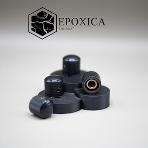 Carbon Black – Epoxica Signature Series Guitar Knob Set