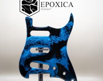 Azure Nebula – Epoxica Signature Stratocaster Pickguard Signature Series