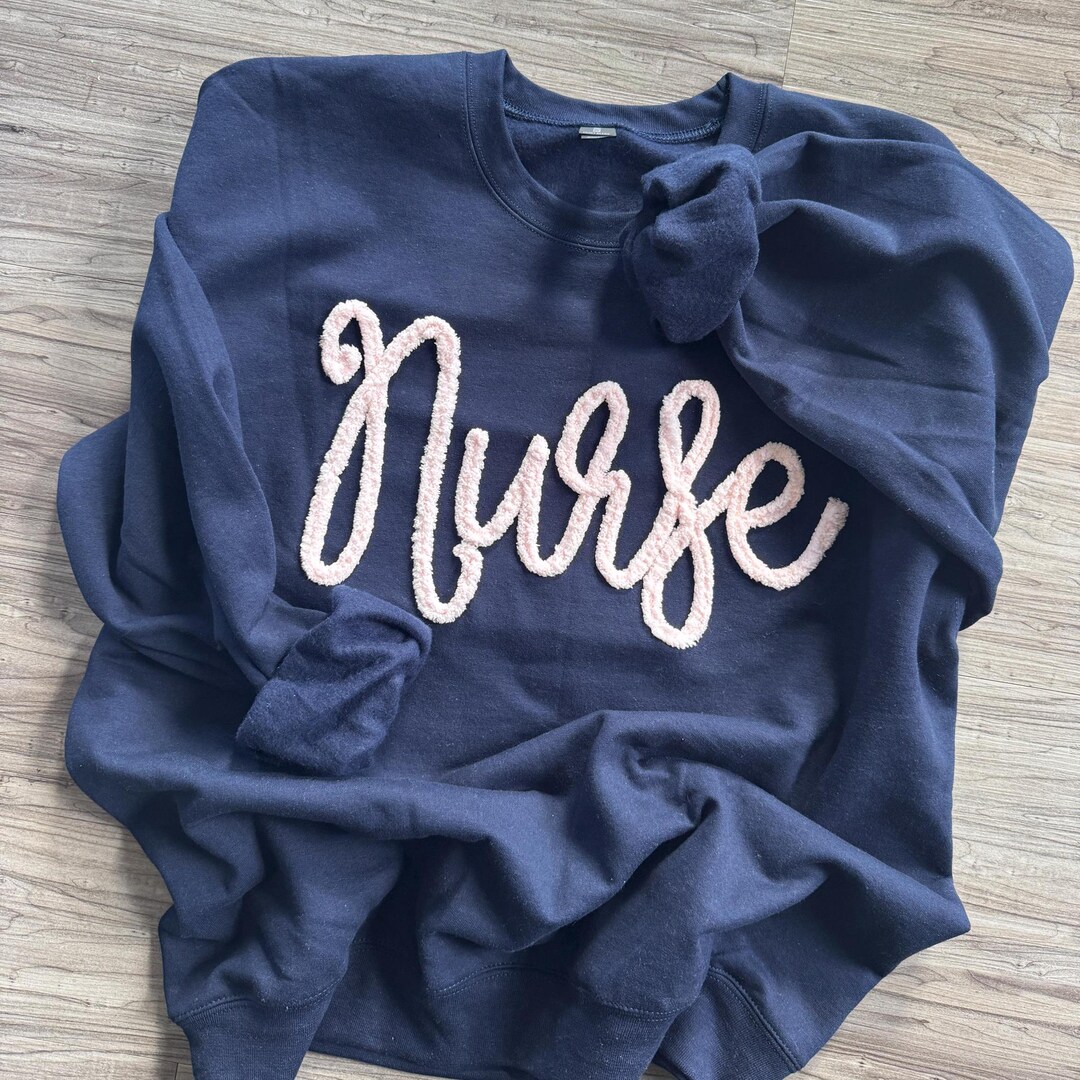 Nurse Teddy Bear Pattern Print Women Off Shoulder Sweatshirt