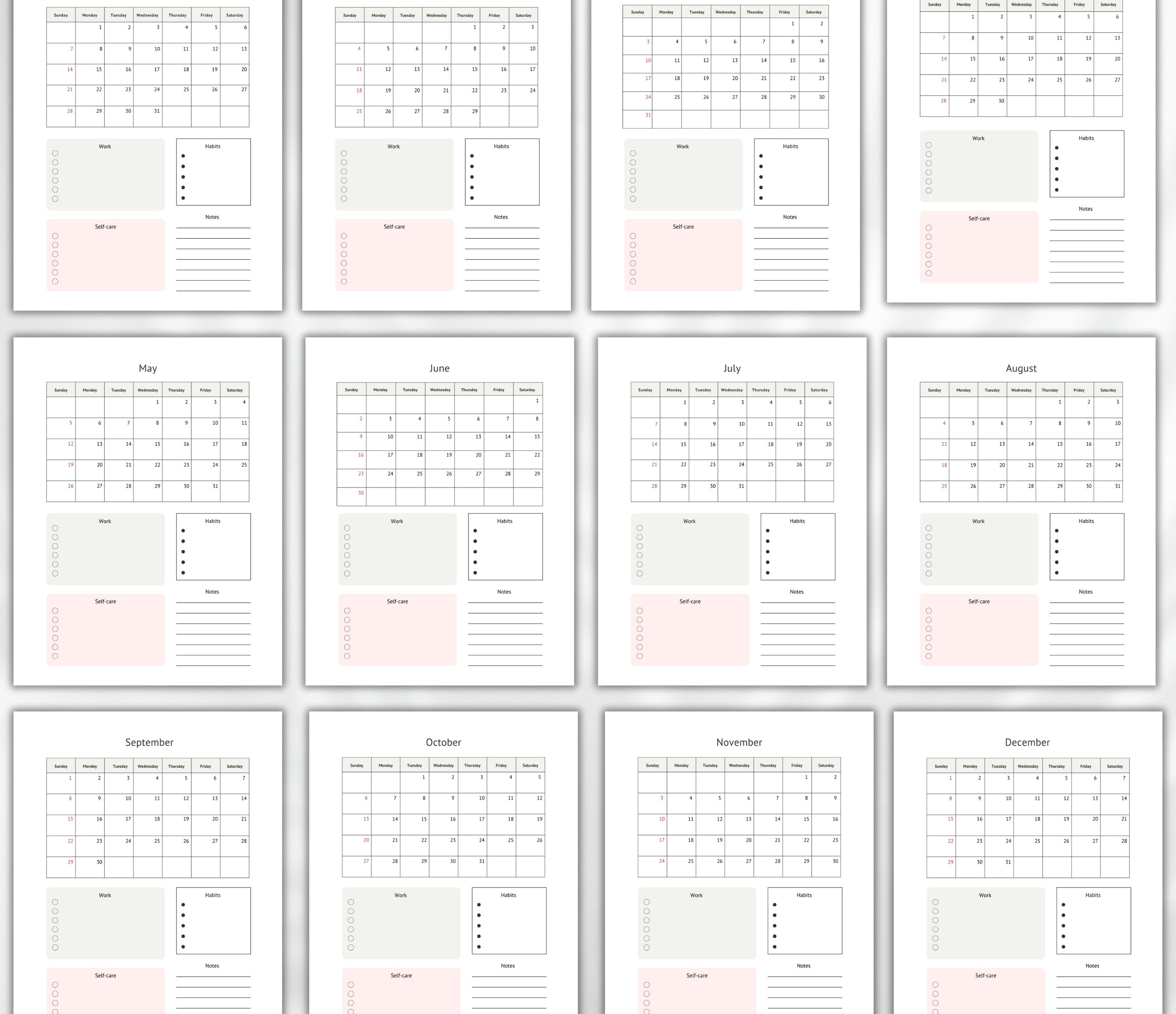 2024 Digital Planner Notability Planner 2024 Calendar 2024 Planner ...
