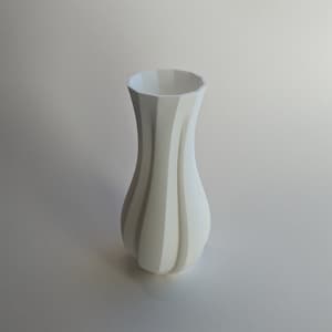 Modern Tall Vase in Tranquil White and Blue – Perfect for Stylish Home Decor and Flourishing Blooms
