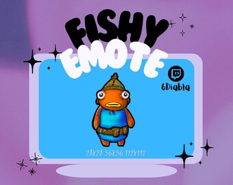 Fish Stick Twitch Emote | Emoji For Streamer&#39;s Chats | Gamer | Twitch | Cute | Funny