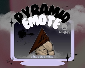 Pyramid Twitch Emote | Emoji For Streamer&#39;s Chats | Gamer | Twitch | Cute | Movie | Silent | Hill