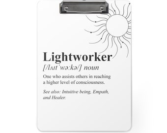 Light Worker Spiritual Reiki Healer Clipboard