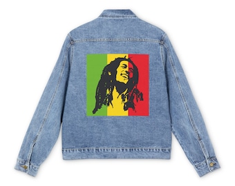 Bob Marley / Reggae / One Love / Chaqueta vaquera para hombre
