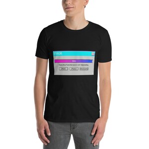 Executive Function Not Responding T Shirt Retro Error Window 99% Loading Funny ADHD Meme Vaporwave Y2K Aesthetic Graphic Tee