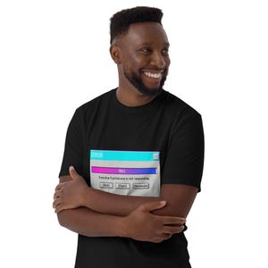 Executive Function Not Responding T Shirt Retro Error Window 99% Loading Funny ADHD Meme Vaporwave Y2K Aesthetic Graphic Tee