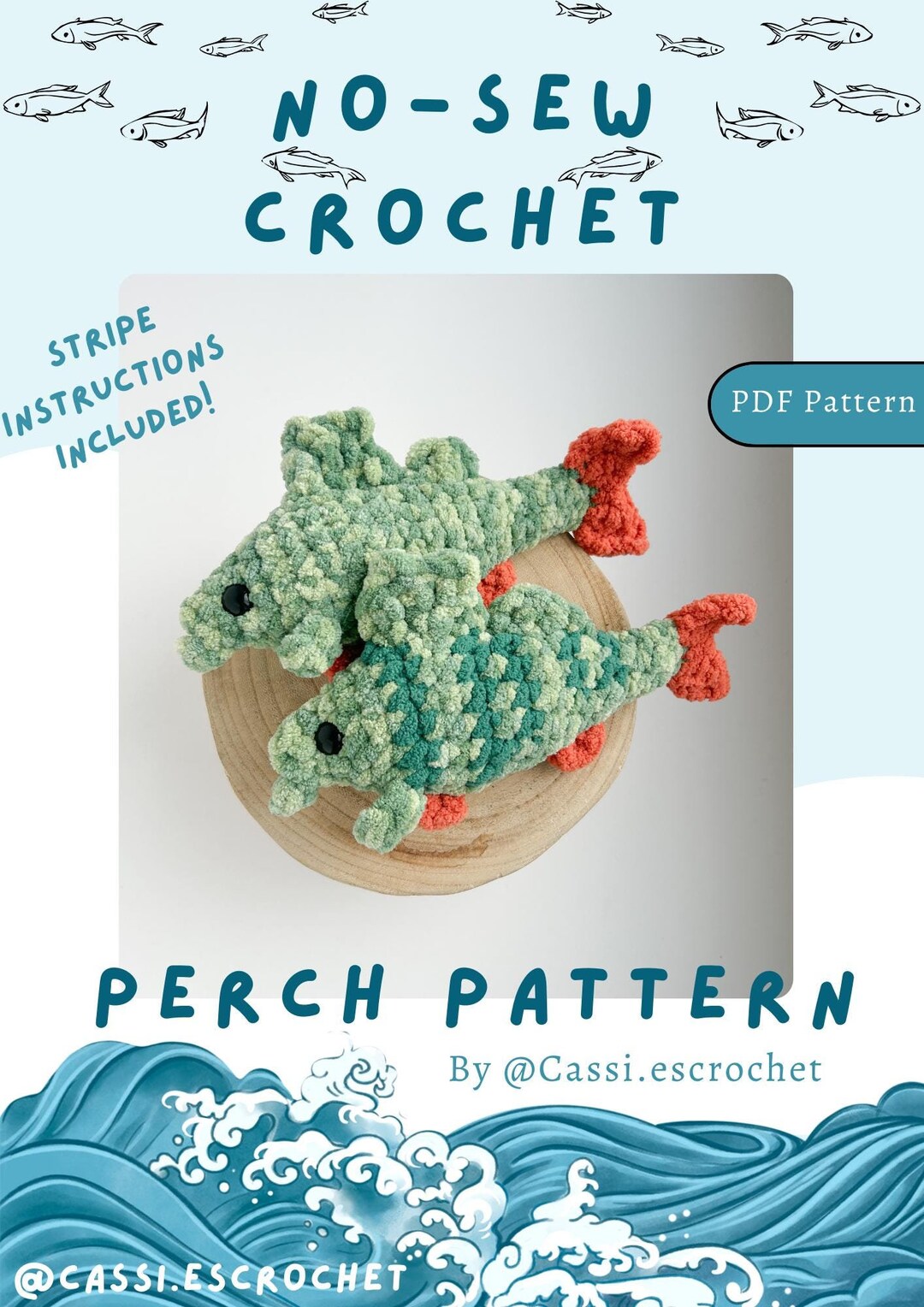 No-sew Crochet Perch PDF PATTERN | Beginner and Intermediate U.S ...