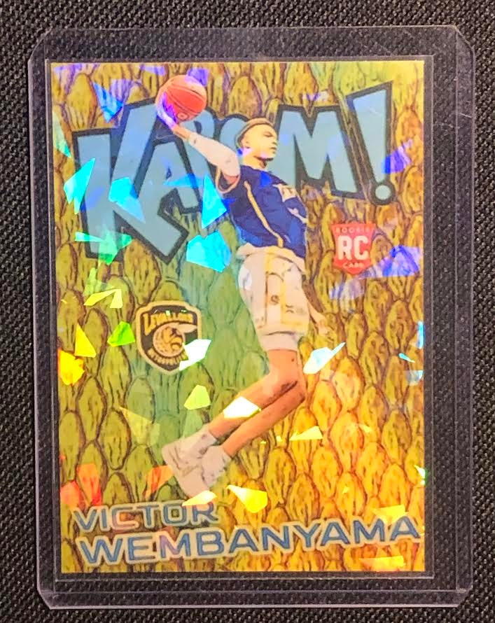 Victor Wembanyama Kaboom Holo cracked ice Rookie Custom cards Promo!