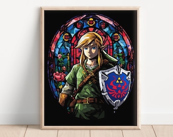 ゼルダの伝説 夢幻の砂時計 18 x 24 インチ ビデオゲーム ポスター