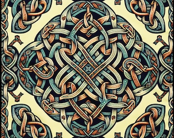 Celtic Knot Bandana - Versatile & Chic - Vintage Knots Bandana of Timeless Beauty