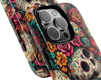 Durable Sugar Skull Phone Case - Day of the Dead Protection