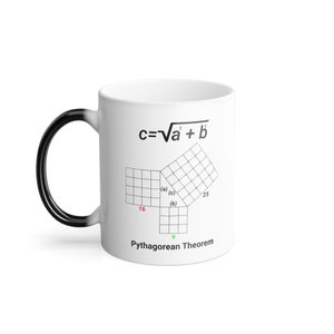 Unique Pythagorean Theorem Magic Mug - Mathematician&#39;s Gift Idea