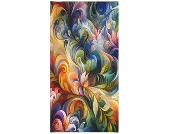 Vibrant Nature-Inspired Neck Gaiter, Colorful Lightweight Outdoor Gaiter, Natures Palette Neck Gaiter