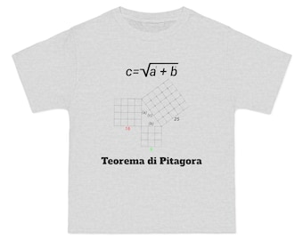 Math Lover’s Geometric Tee: Teorema di Pitagora Inspired Beefy-T® Short-Sleeve T-Shirt