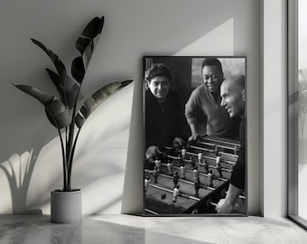 Zidane-Poster, Maradona-Poster, Pelé-Poster, Fußball-Poster, Champion-Poster, Wandkunst für die Inneneinrichtung | 4194 | Geschenk für ihn – ohne Rahmen