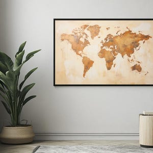 Wereldkaart Poster World Map Poster Wereld Poster Kaart Poster Landen Poster Wall Art  For Home Decor | 602DZ | Gift For Him - No Frame