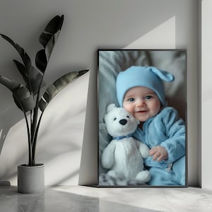 Poster per bambini, poster per maschietti, poster per orsacchiotti, poster carini, poster per bambini, arte murale per la decorazione della casa | 4421KMD | Regalo per lui - Senza cornice