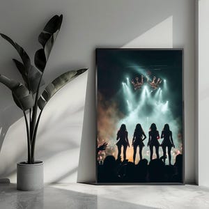 Póster de BLACKPINK, póster de K-Pop, póster de banda, póster de música, póster de concierto, arte de pared para decoración del hogar | 4411KMD | Regalo para él - Sin marco