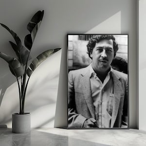 Pablo Escobar Poster Misdaad Poster Cartel Poster Gangster Poster Wall Art For Home Decor | 1137 | Gift For Him - No Frame