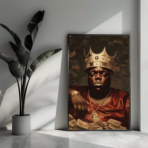 Biggie Smalls Poster Music Poster The Notorious B.I.G. Poster Hip Hop Poster Wall Art For Home Decor | 314 | Gift For Him - No Frame