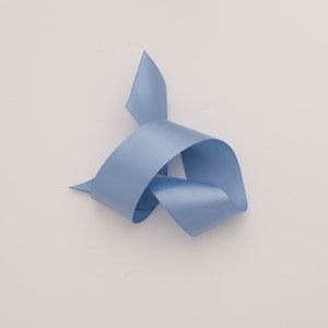2&quot; Single-Faced Satin Ribbon By The Yard - Smoke Blue