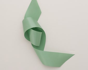 2" Single-Faced Satin Ribbon By The Yard - Sage Green