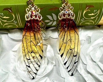 Fairy Wings Earrings - Fae Wings Jewelry - Cottagecore Earrings - Fantasy Fairy Wings - Dark Romance - FairyTale Earrings - Gifts for Her