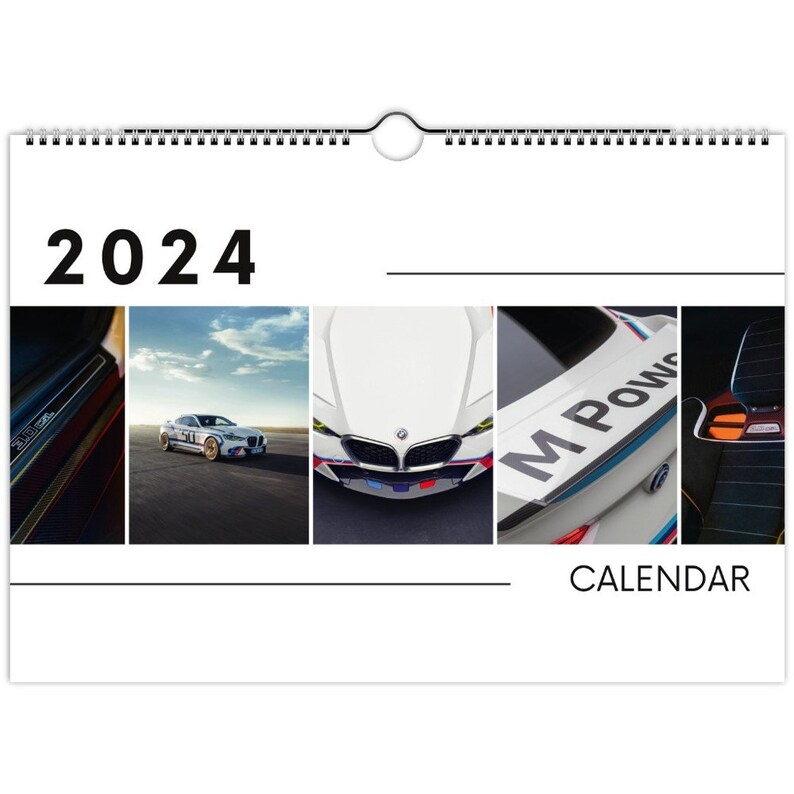 2024 BMW Calendar 3.0 CSL wall Calendar Europe Asia Latin America