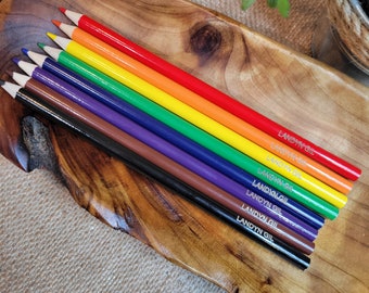 Lápices de colores personalizados grabados / Lápices Crayola personalizados grabados / Vuelta al cole / Material escolar personalizado / Lápiz con nombre