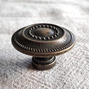 Metal Knob 'COLTON' Antique Bronze Finish -Ideal for Drawers, Cabinets & Cupboards- Furniture Restoration, Home Renovations,Home Improvement
